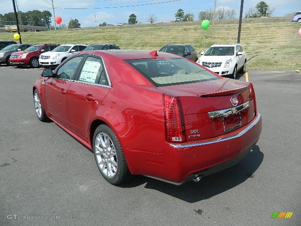 2012 CTS 3.6 Sedan - Crystal Red Tintcoat / Cashmere/Cocoa photo #5