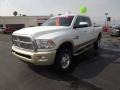 2012 Bright White Dodge Ram 2500 HD Laramie Longhorn Crew Cab 4x4  photo #1