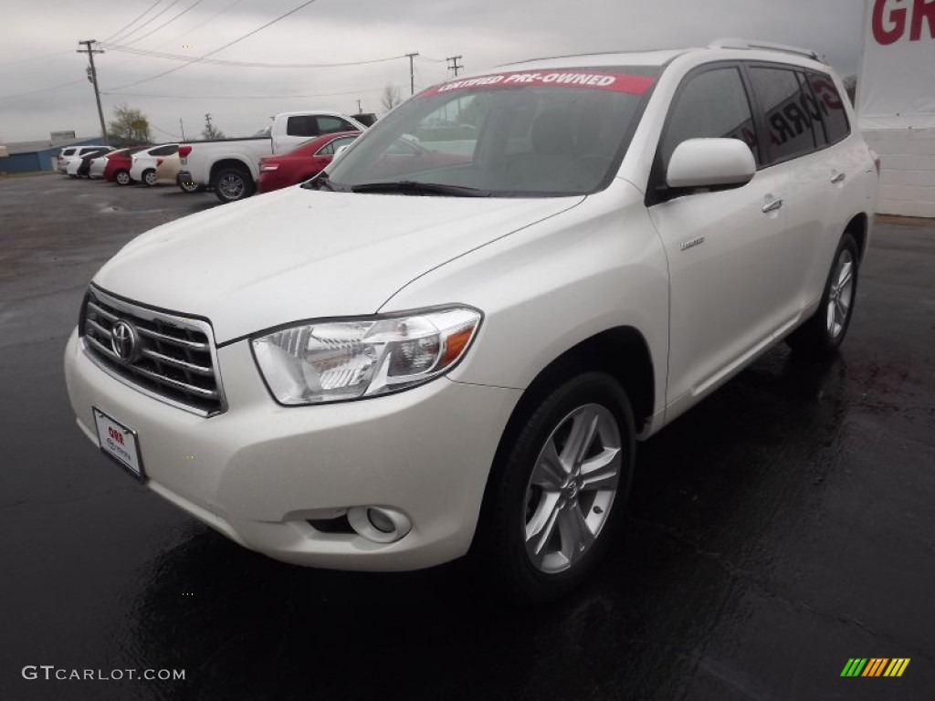 2010 Highlander Limited - Blizzard White Pearl / Sand Beige photo #3