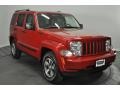 2008 Inferno Red Crystal Pearl Jeep Liberty Sport 4x4  photo #7