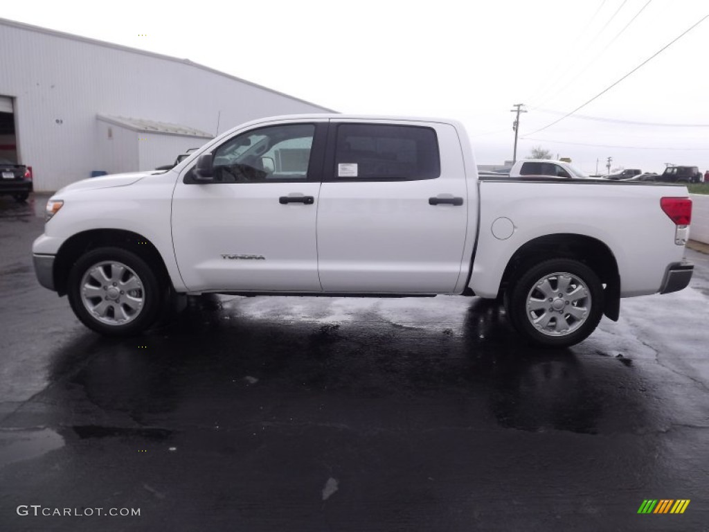 2012 Tundra CrewMax - Super White / Graphite photo #4