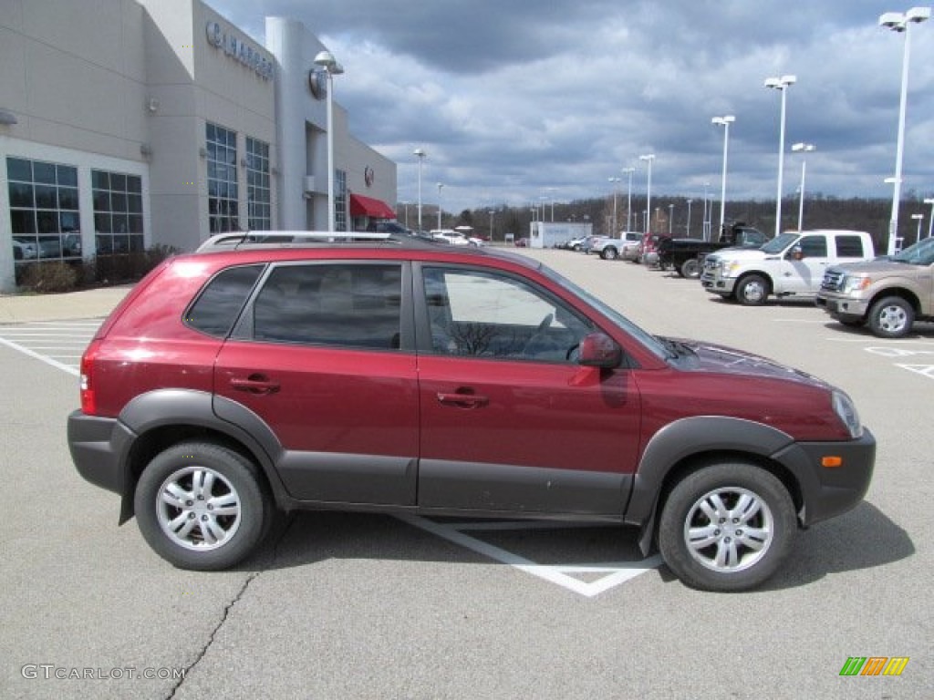 Mesa Red 2006 Hyundai Tucson GLS V6 4x4 Exterior Photo #62473840