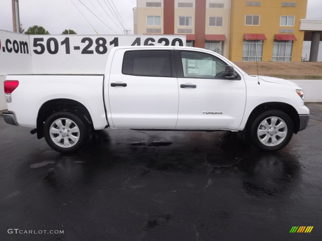 2012 Tundra CrewMax - Super White / Graphite photo #8