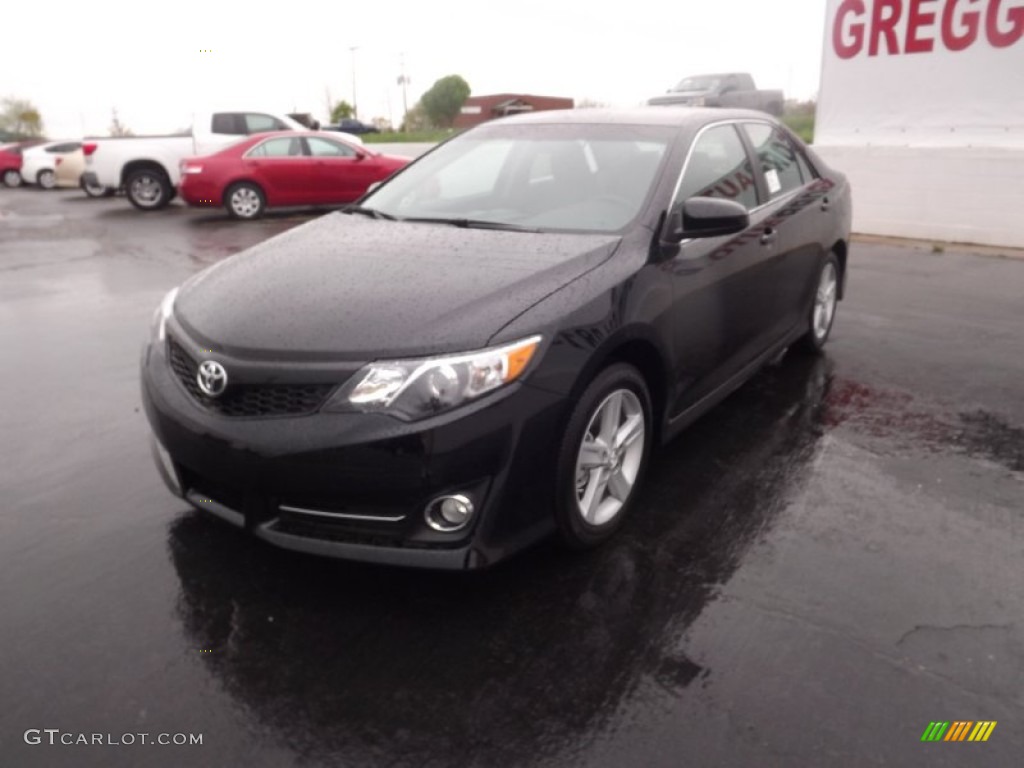 2012 Camry SE - Attitude Black Metallic / Black/Ash photo #3