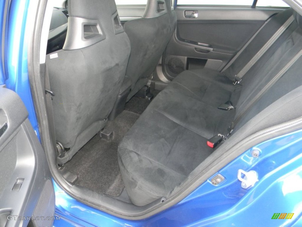 Black Sport Fabric Interior 2010 Mitsubishi Lancer Evolution SE Photo #62474773