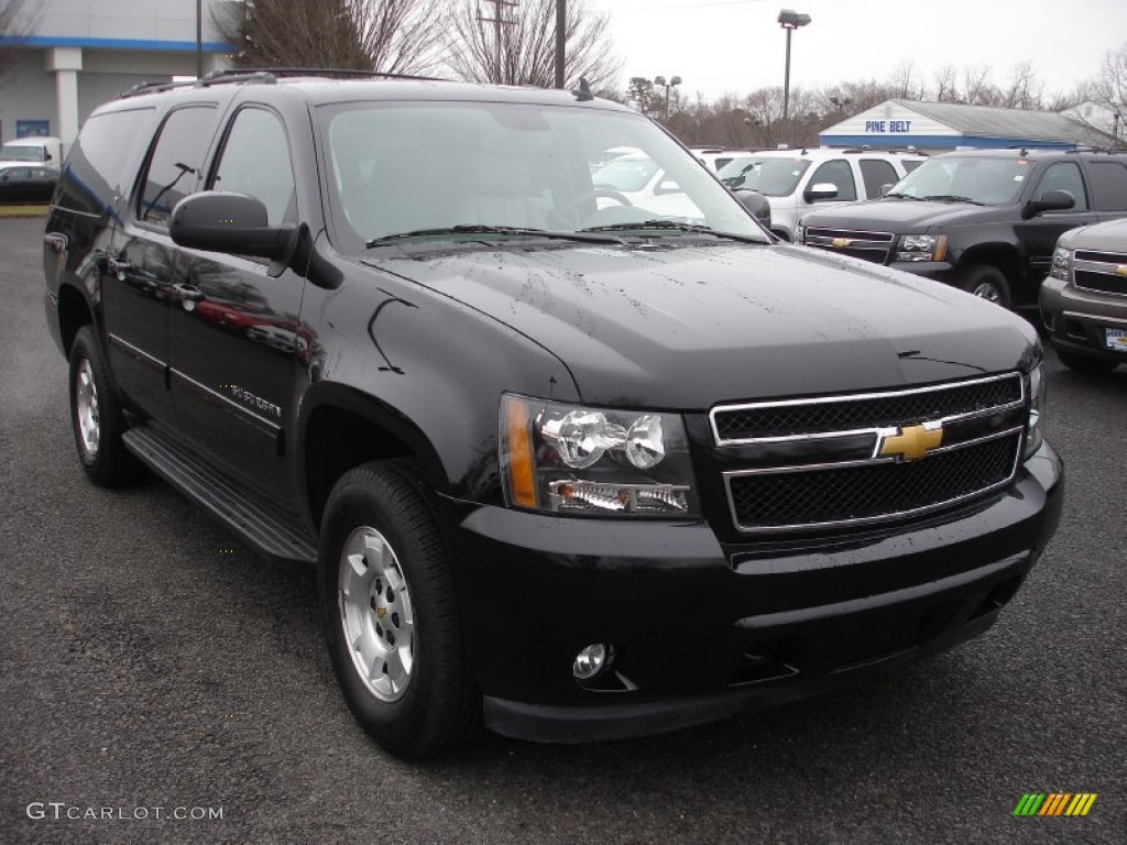 2012 Suburban LT 4x4 - Black / Light Titanium/Dark Titanium photo #3