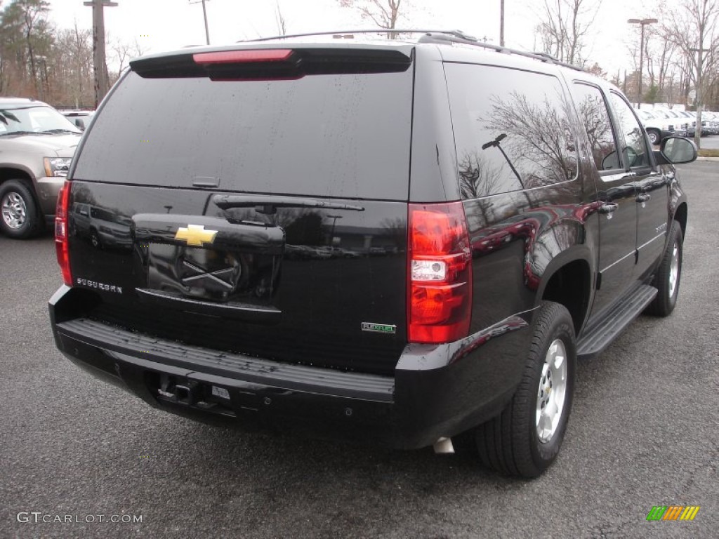 2012 Suburban LT 4x4 - Black / Light Titanium/Dark Titanium photo #4