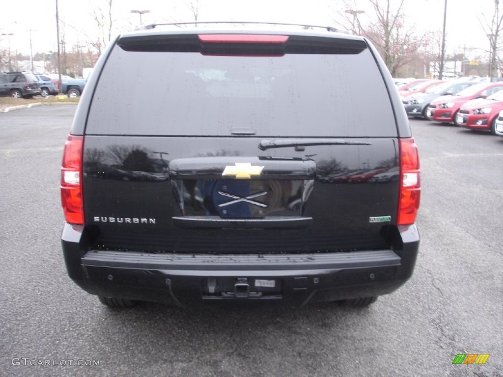 2012 Suburban LT 4x4 - Black / Light Titanium/Dark Titanium photo #5