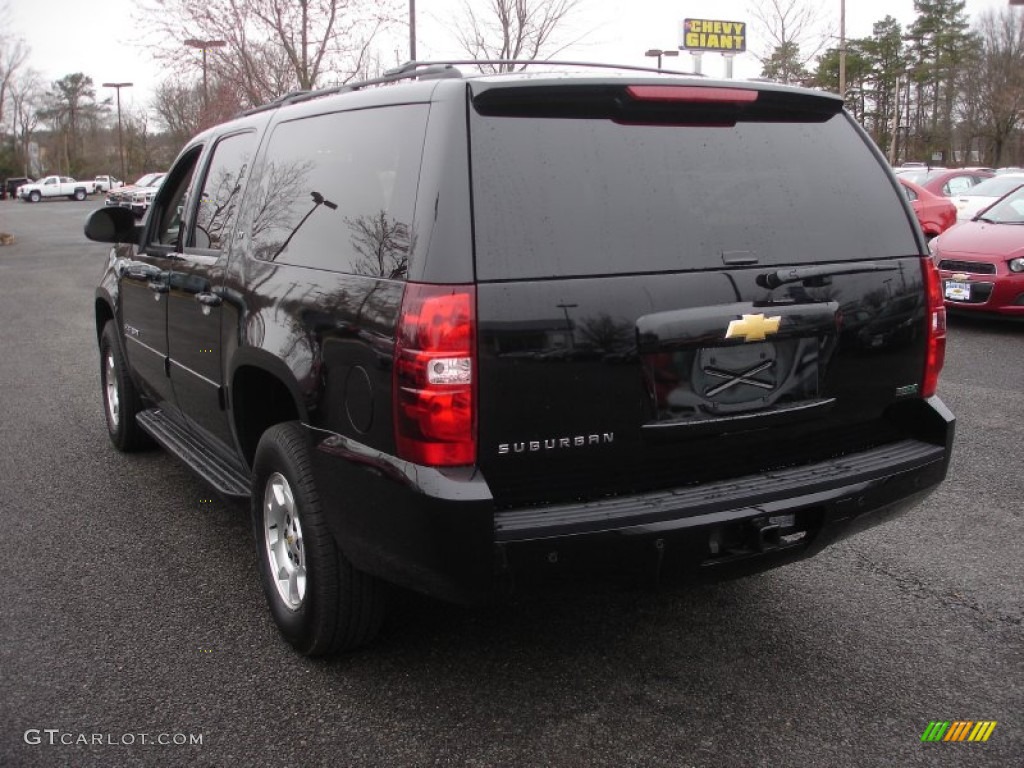 2012 Suburban LT 4x4 - Black / Light Titanium/Dark Titanium photo #6