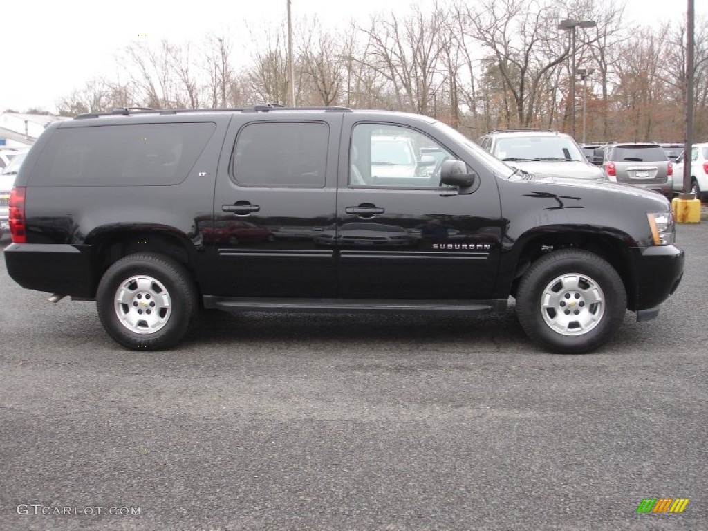 2012 Suburban LT 4x4 - Black / Light Titanium/Dark Titanium photo #7