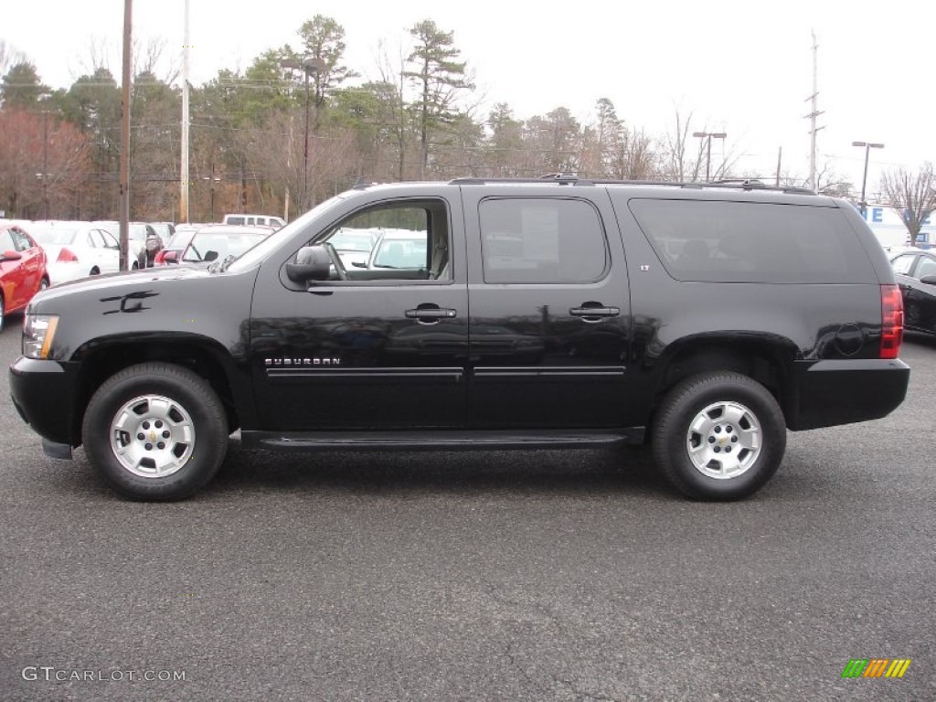2012 Suburban LT 4x4 - Black / Light Titanium/Dark Titanium photo #9