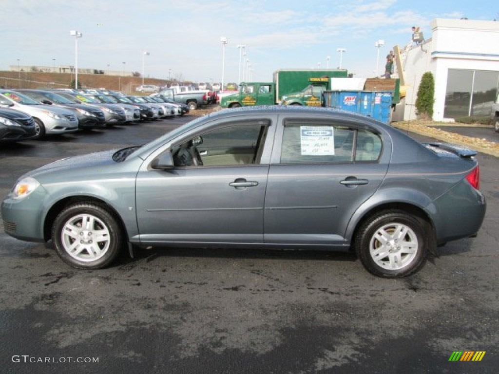 2007 Cobalt LT Sedan - Blue Granite Metallic / Gray photo #7