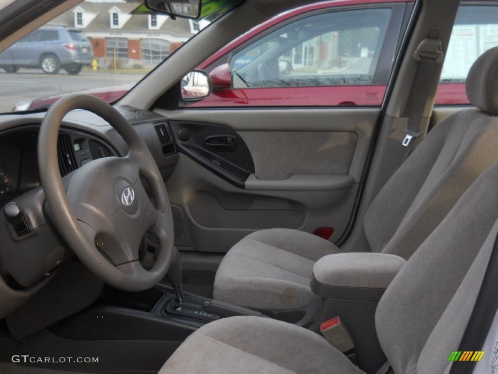 2004 Elantra GLS Sedan - Nordic White / Beige photo #21