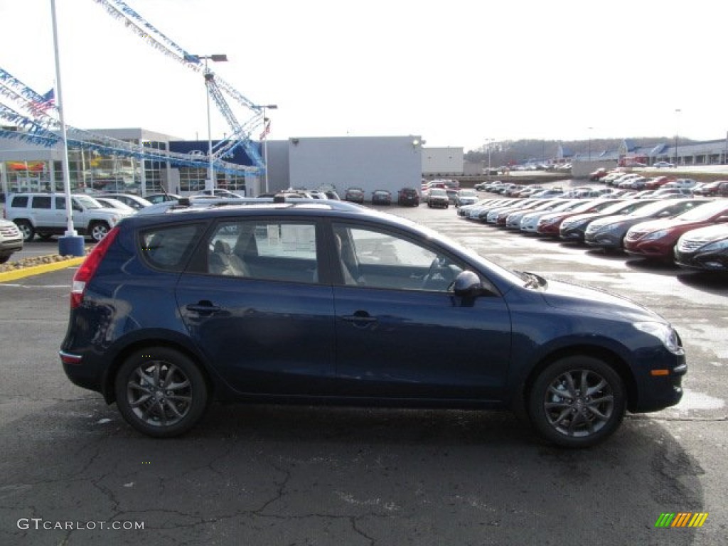 2012 Elantra GLS Touring - Indigo Night Blue / Beige photo #2