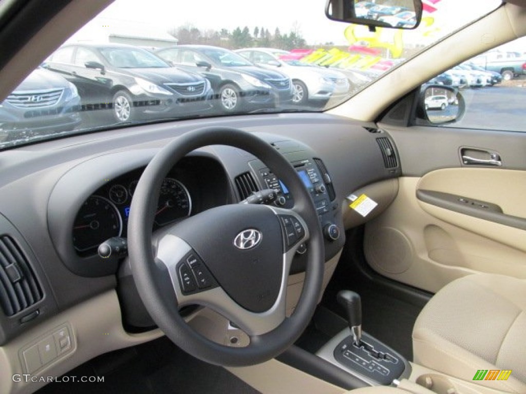 2012 Elantra GLS Touring - Indigo Night Blue / Beige photo #6