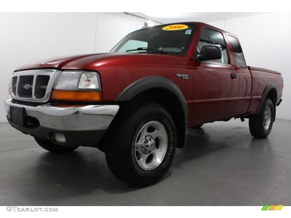 Toreador Red Metallic 2000 Ford Ranger XLT SuperCab 4x4 Exterior Photo #62480119