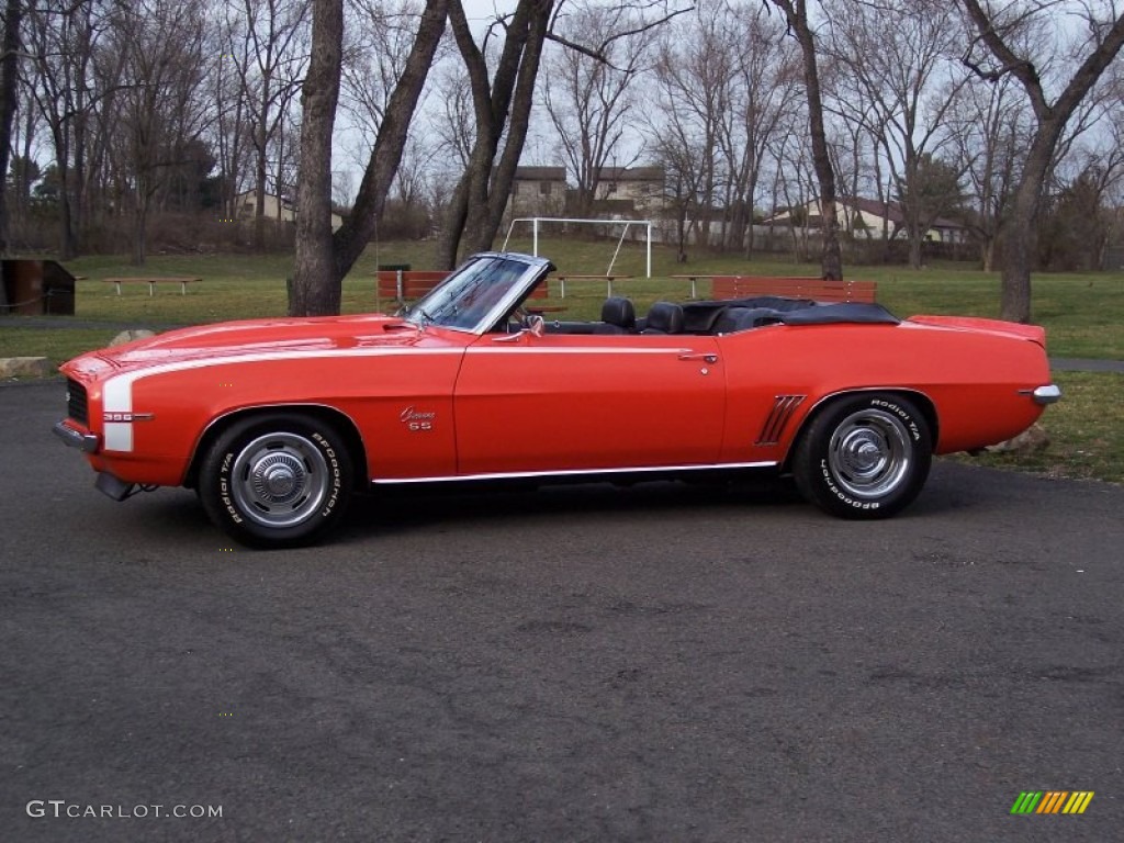 1969 Camaro RS/SS Convertible - Hugger Orange / Black photo #4
