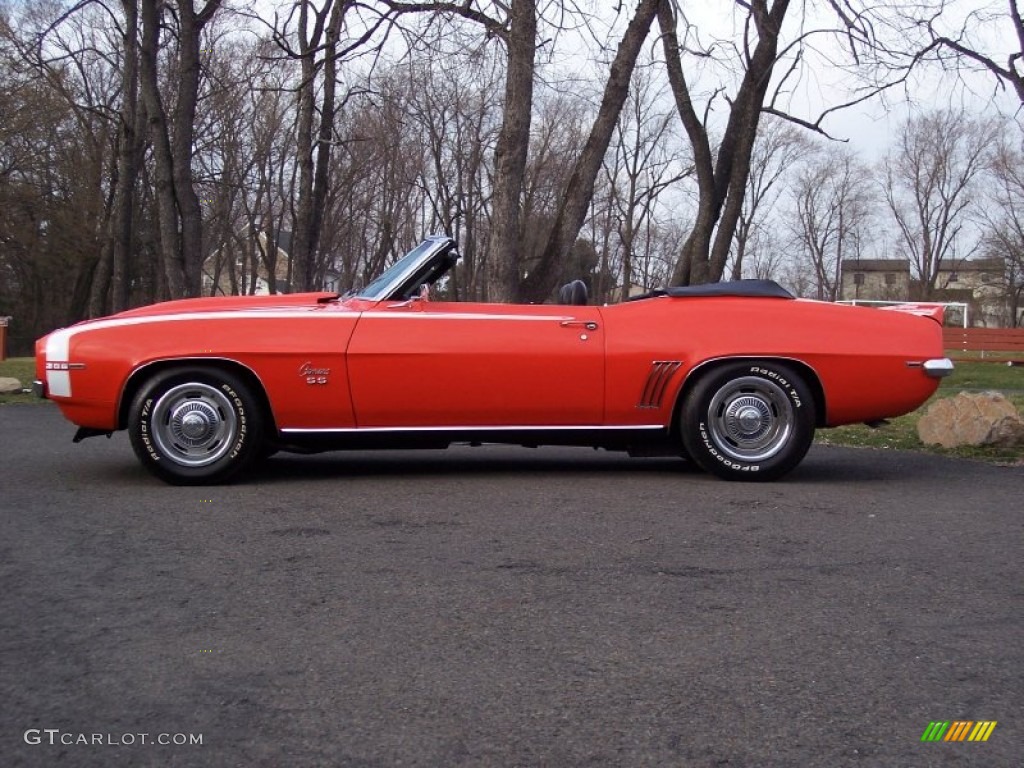 1969 Camaro RS/SS Convertible - Hugger Orange / Black photo #5