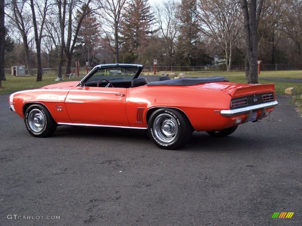 1969 Camaro RS/SS Convertible - Hugger Orange / Black photo #7
