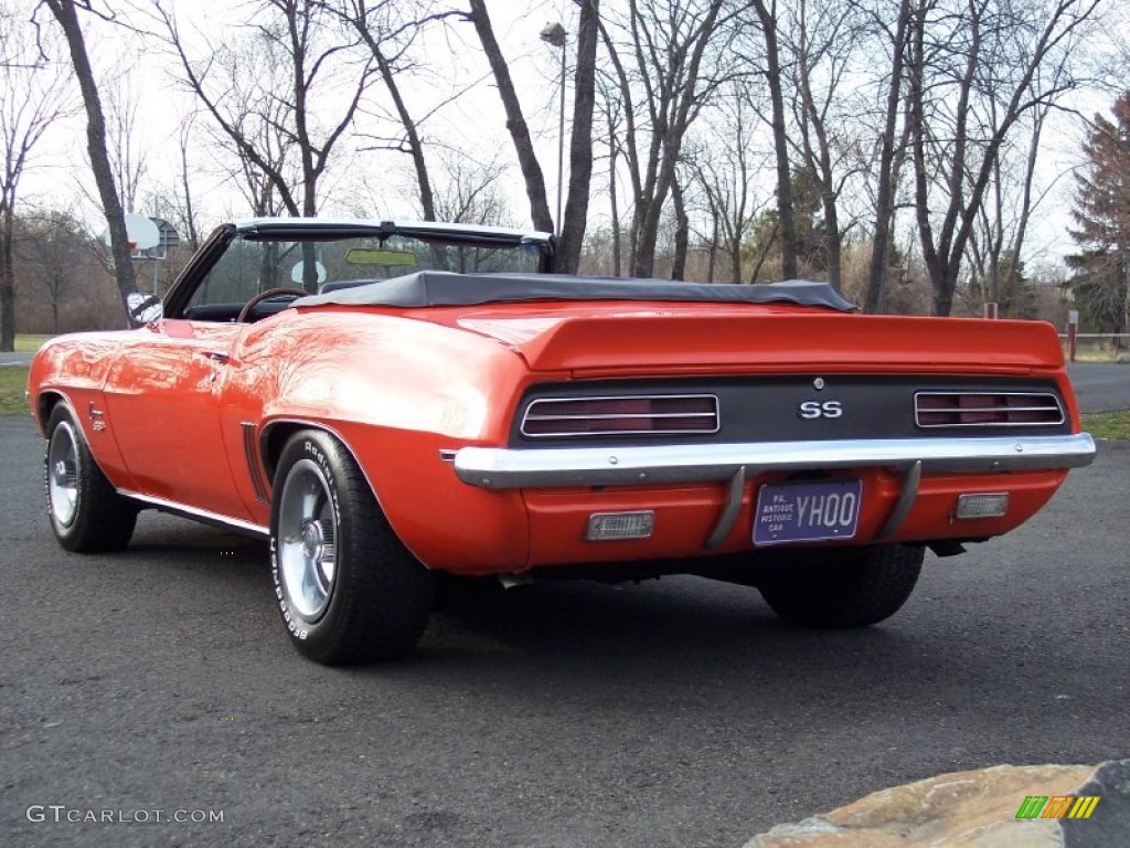 1969 Camaro RS/SS Convertible - Hugger Orange / Black photo #9