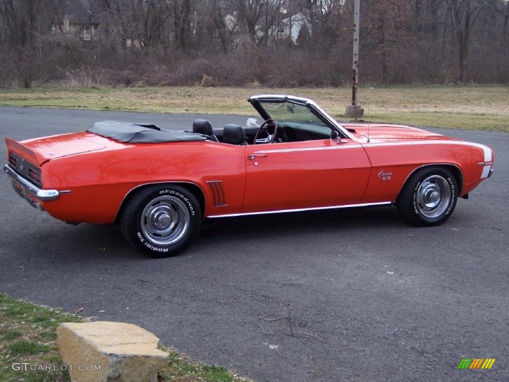 1969 Camaro RS/SS Convertible - Hugger Orange / Black photo #11