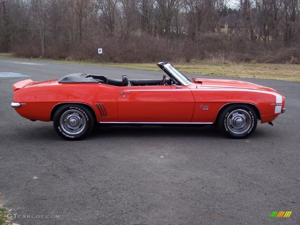 1969 Camaro RS/SS Convertible - Hugger Orange / Black photo #12
