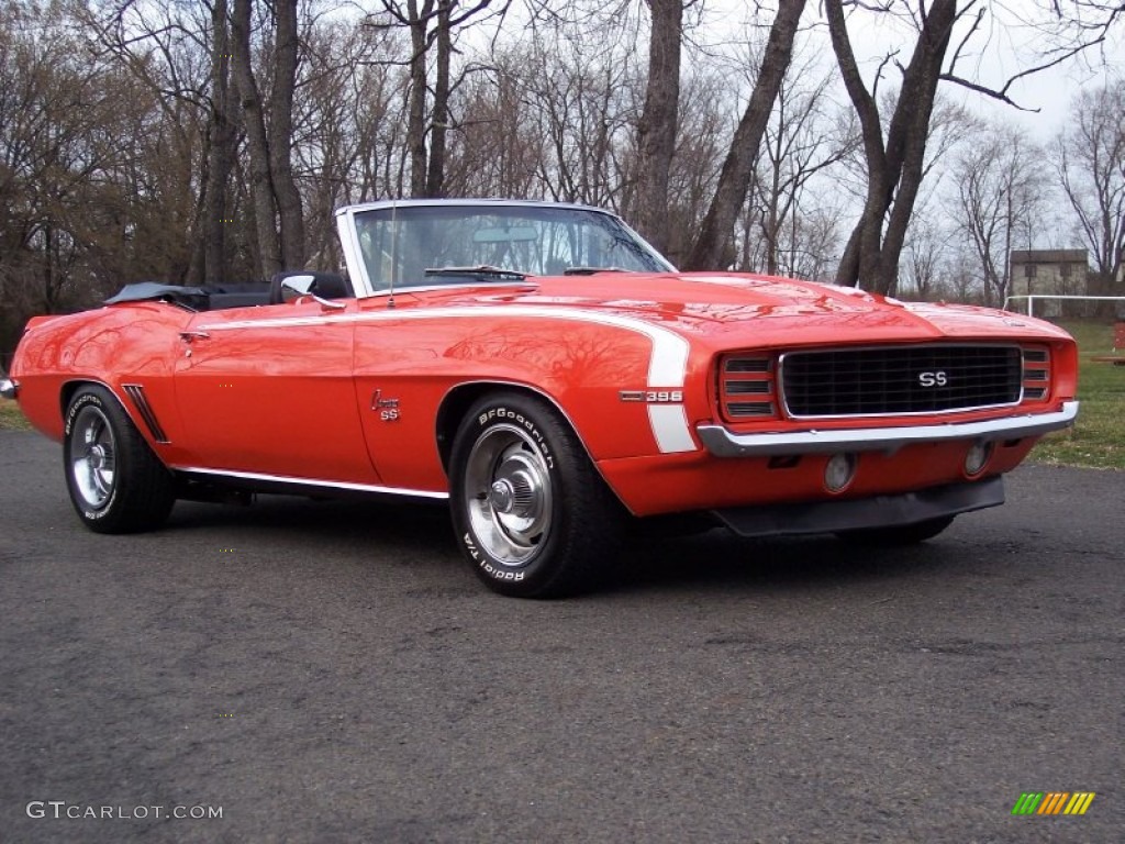1969 Camaro RS/SS Convertible - Hugger Orange / Black photo #17
