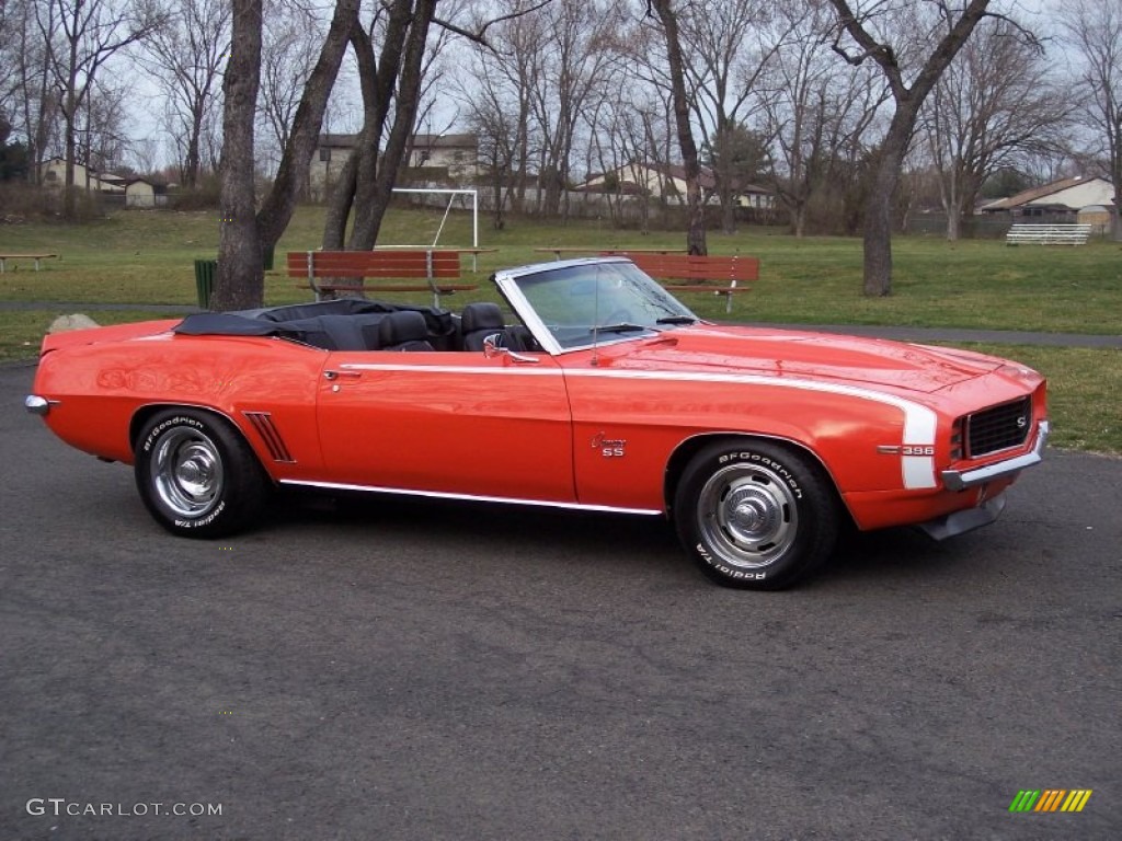 Hugger Orange 1969 Chevrolet Camaro RS/SS Convertible Exterior Photo #62480472