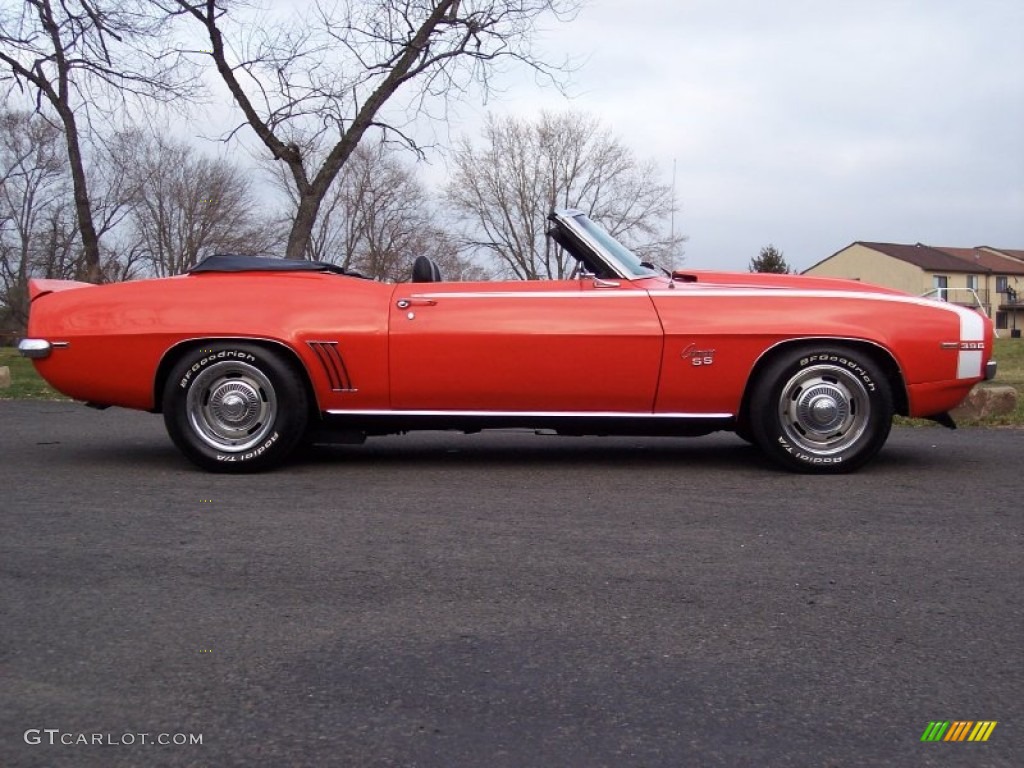 Hugger Orange 1969 Chevrolet Camaro RS/SS Convertible Exterior Photo #62480479