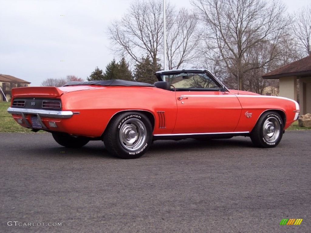1969 Camaro RS/SS Convertible - Hugger Orange / Black photo #22