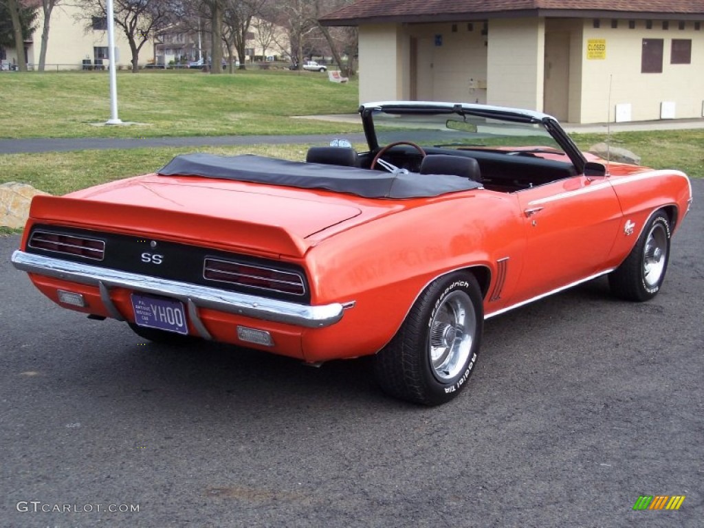 1969 Camaro RS/SS Convertible - Hugger Orange / Black photo #23