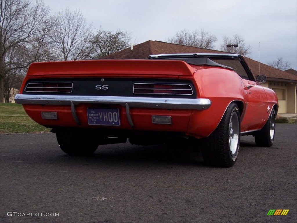 1969 Camaro RS/SS Convertible - Hugger Orange / Black photo #24