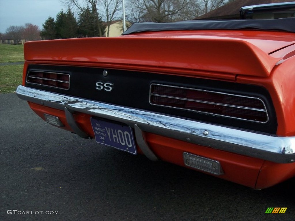 1969 Camaro RS/SS Convertible - Hugger Orange / Black photo #37