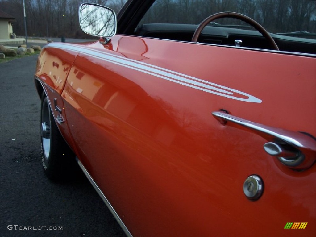 1969 Camaro RS/SS Convertible - Hugger Orange / Black photo #39