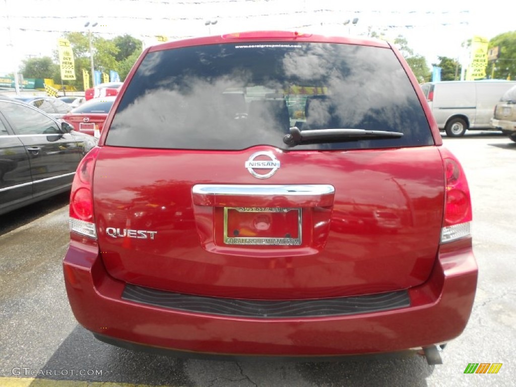 2007 Quest 3.5 - Red Brawn Metallic / Beige photo #4