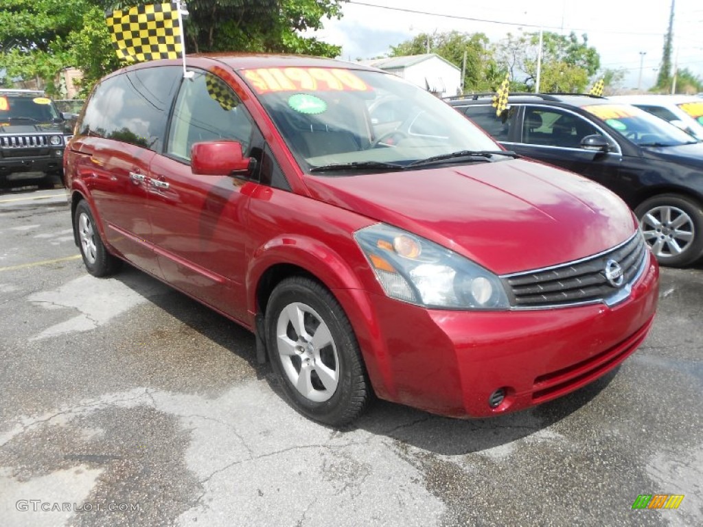 2007 Quest 3.5 - Red Brawn Metallic / Beige photo #7