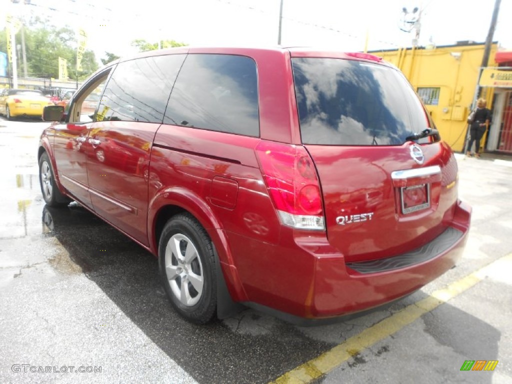 2007 Quest 3.5 - Red Brawn Metallic / Beige photo #8