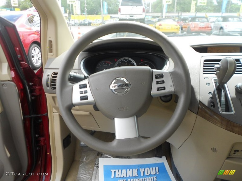 2007 Quest 3.5 - Red Brawn Metallic / Beige photo #14