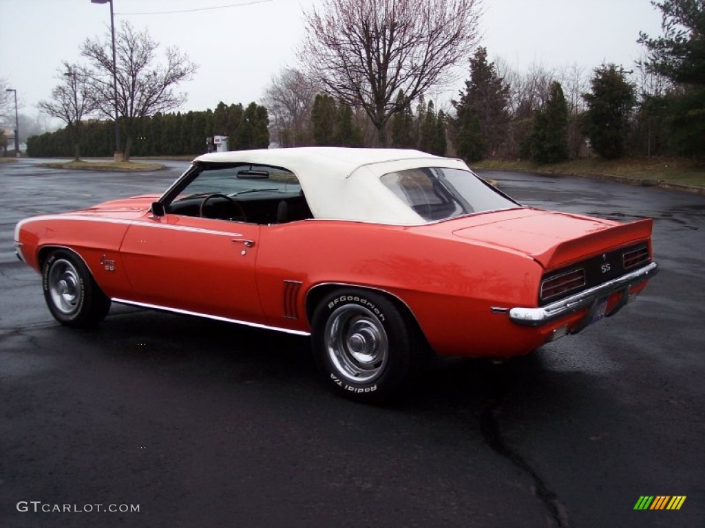 1969 Camaro RS/SS Convertible - Hugger Orange / Black photo #87
