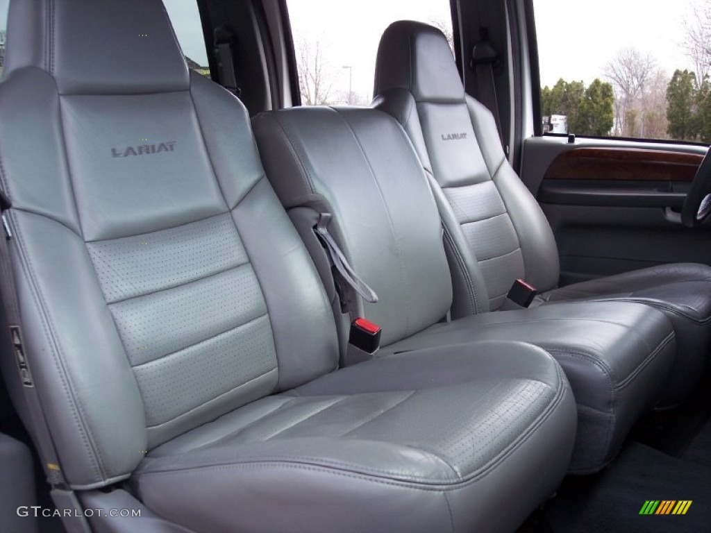 Medium Flint Interior 2003 Ford F450 Super Duty Lariat Crew Cab 5th Wheel Photo #62481264