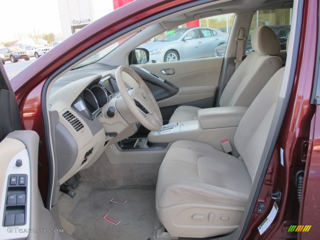 2011 Murano SV AWD - Merlot / Beige photo #10