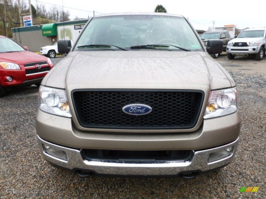 2004 F150 XLT SuperCab 4x4 - Arizona Beige Metallic / Tan photo #2