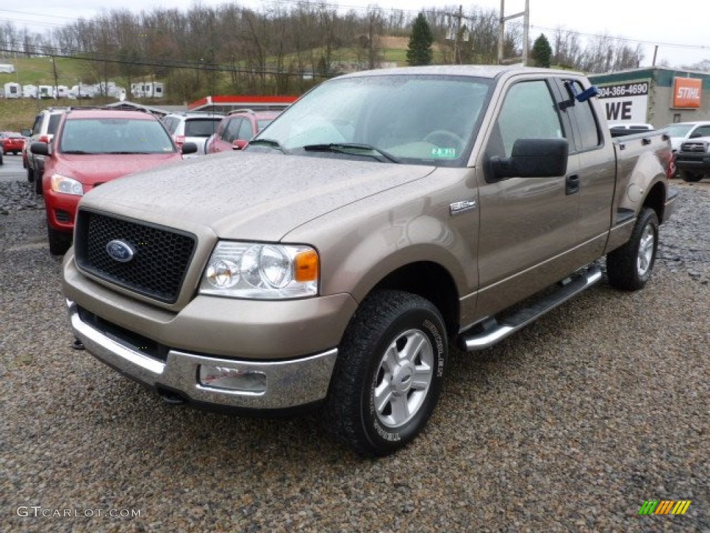 2004 F150 XLT SuperCab 4x4 - Arizona Beige Metallic / Tan photo #3