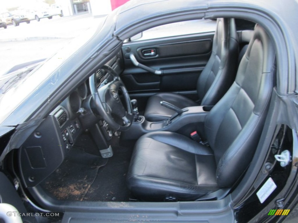Black Interior 2002 Toyota MR2 Spyder Roadster Photo #62481901