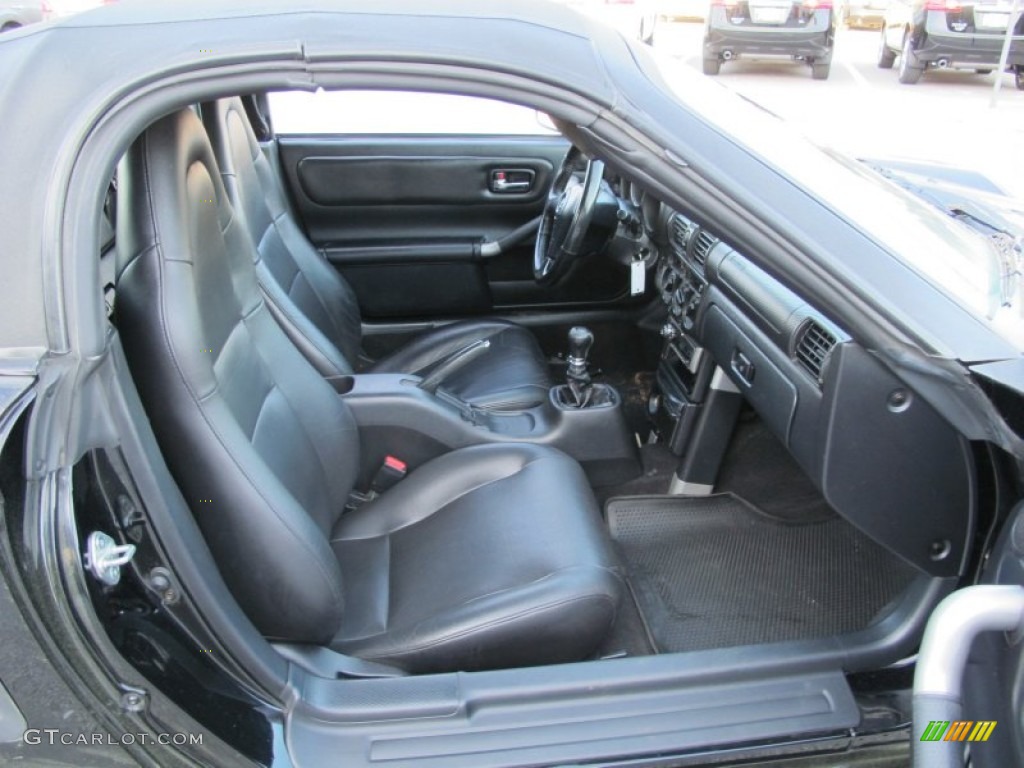 Black Interior 2002 Toyota MR2 Spyder Roadster Photo #62481916