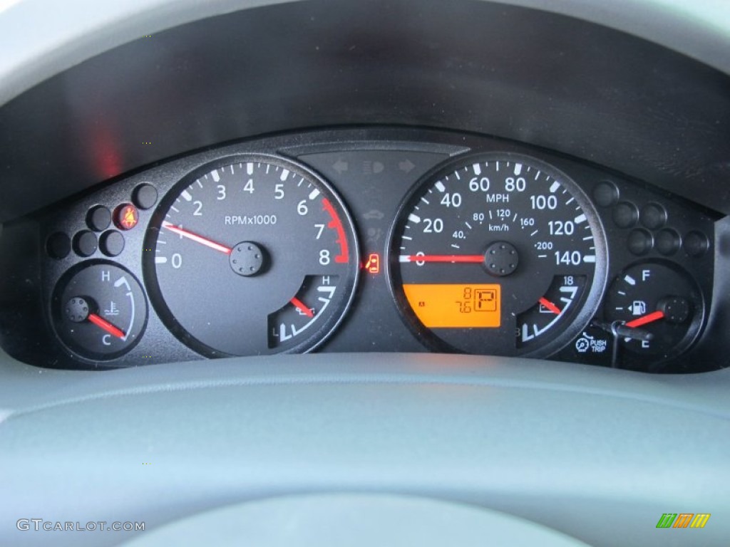 2012 Nissan Frontier SV Crew Cab Gauges Photo #62482129