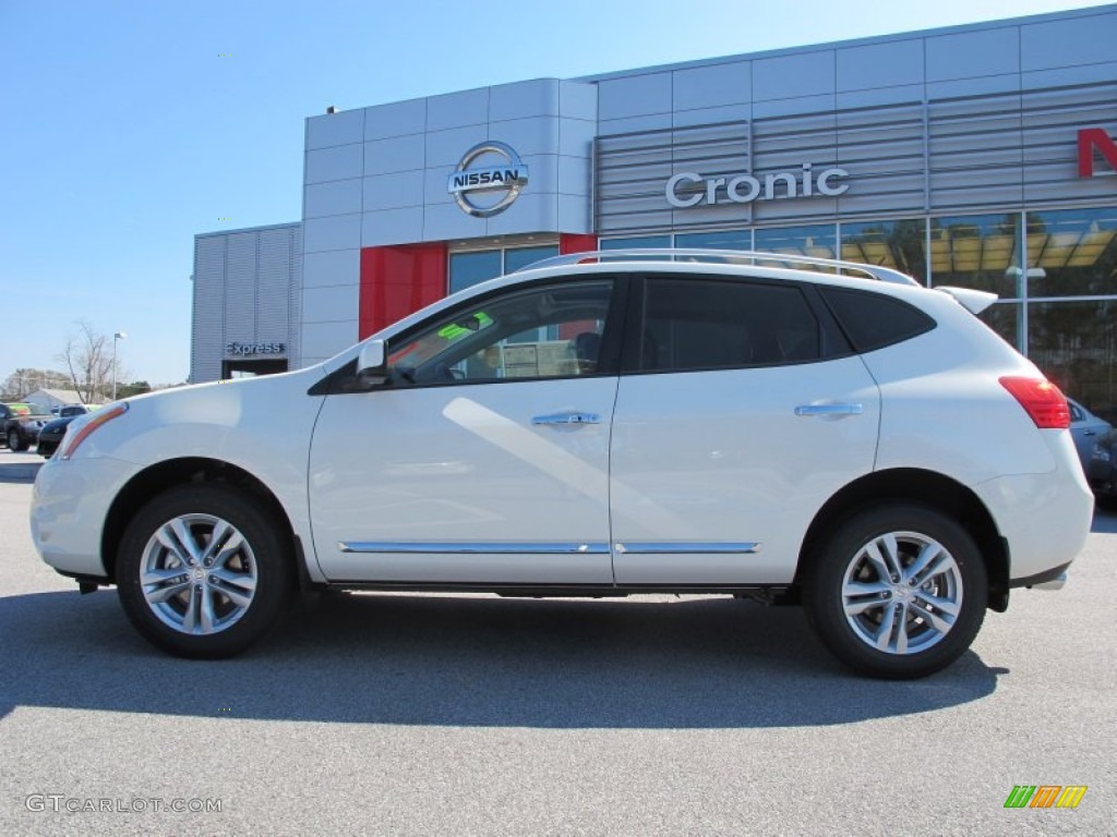 2012 Rogue SV - Pearl White / Black photo #2