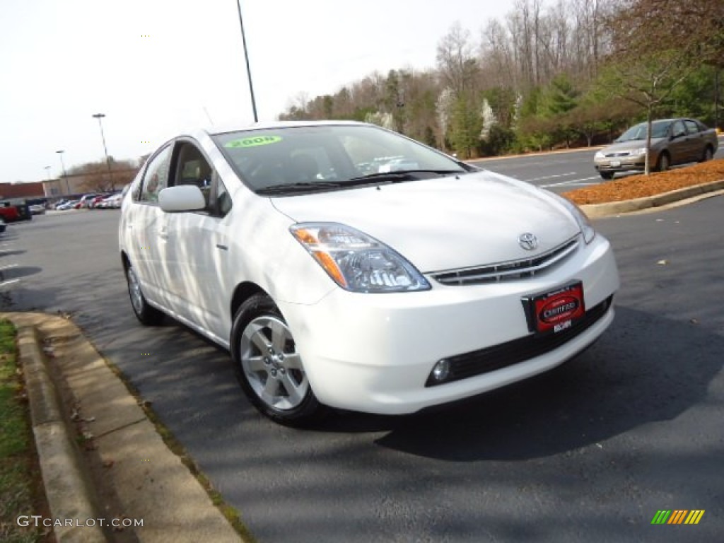 2008 Prius Hybrid Touring - Super White / Bisque photo #1