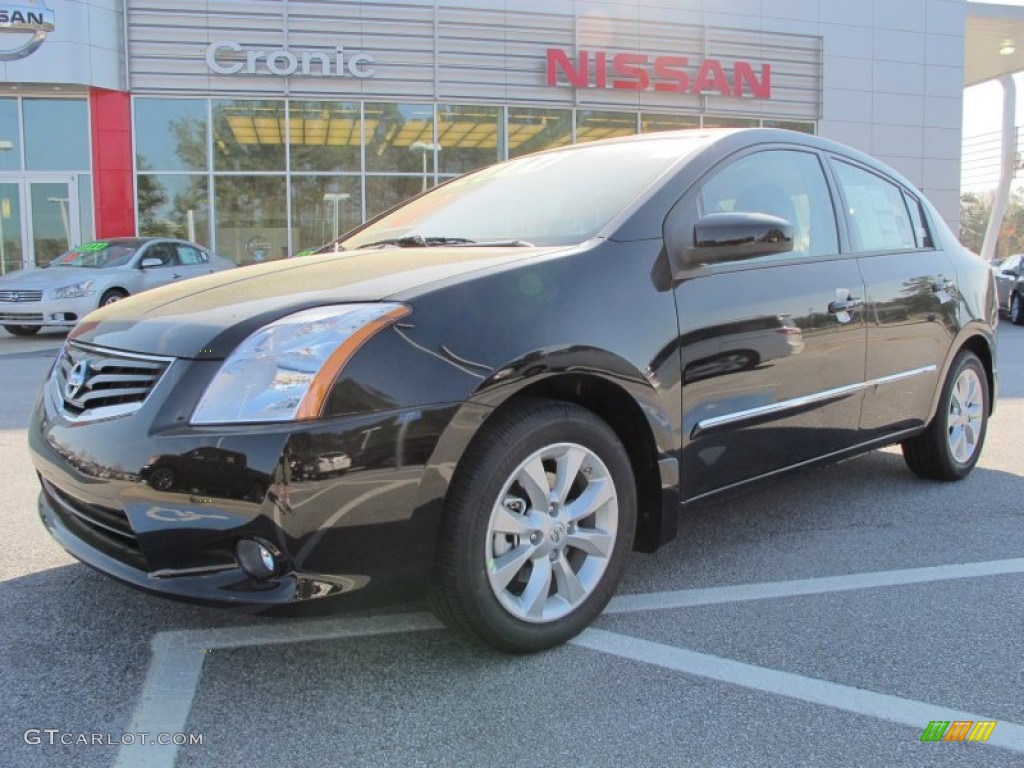 2012 Sentra 2.0 SL - Super Black / Charcoal photo #1