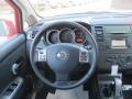 Charcoal 2012 Nissan Versa 1.8 SL Hatchback Steering Wheel